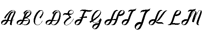 Morning Loving Font UPPERCASE