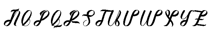 Morning Loving Font UPPERCASE