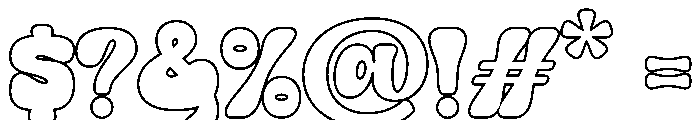 Morning Made Better Outline Regular Font OTHER CHARS