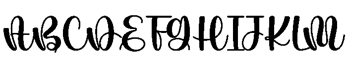 Morning Made Better Script Font UPPERCASE