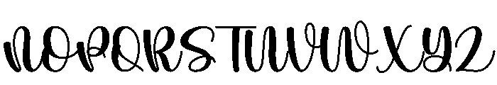 Morning Made Better Script Font UPPERCASE