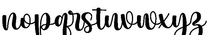 Morning Made Better Script Font LOWERCASE