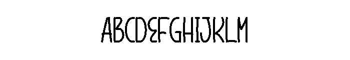Morning Momy Font UPPERCASE