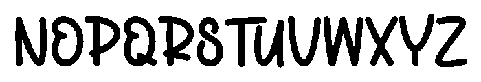 Morning Neighbours Font UPPERCASE