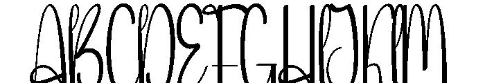 Morning Newyear Font UPPERCASE