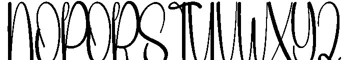 Morning Newyear Font UPPERCASE