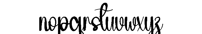 Morning Newyear Font LOWERCASE