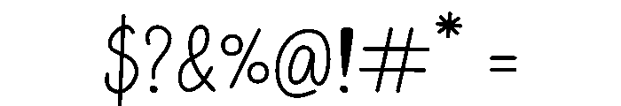 Morning Notes Font OTHER CHARS