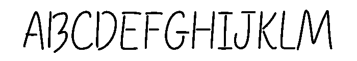 Morning Notes Font UPPERCASE