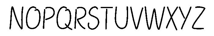 Morning Notes Font UPPERCASE