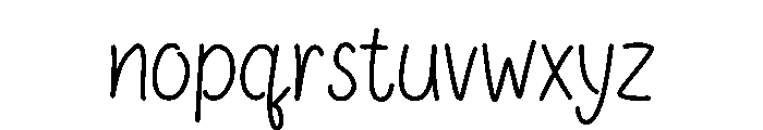 Morning Notes Font LOWERCASE