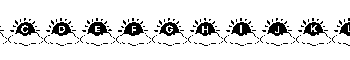 Morning Sum Font UPPERCASE