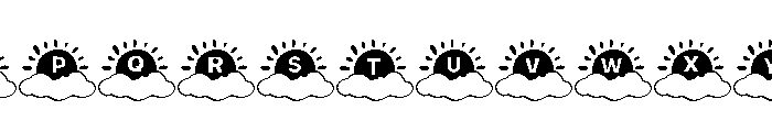 Morning Sum Font UPPERCASE