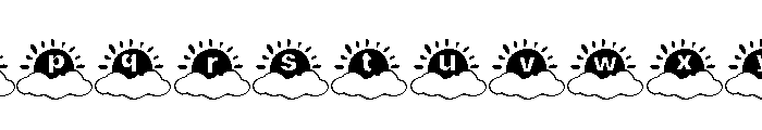 Morning Sum Font LOWERCASE