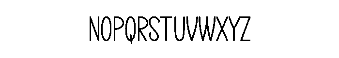 Morning Tomorrow Font UPPERCASE