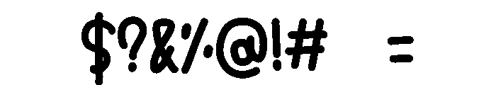 Morning work Font OTHER CHARS