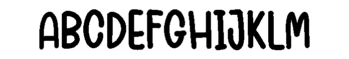 Morning work Font UPPERCASE