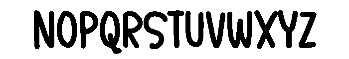 Morning work Font UPPERCASE
