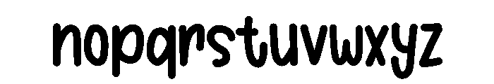 Morning work Font LOWERCASE