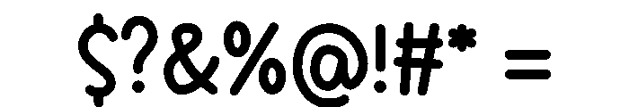 MorningGlow Font OTHER CHARS