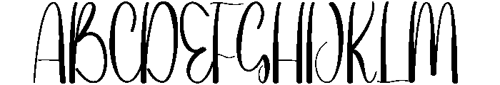 Morningday Font UPPERCASE