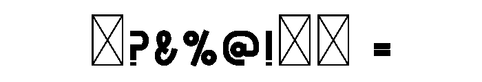 Morph Font OTHER CHARS