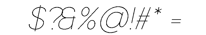 Morrow Italic Font OTHER CHARS