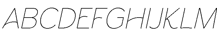 Morrow Italic Font UPPERCASE