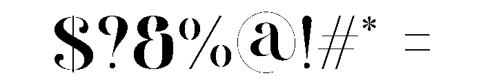 Morse Wira Font OTHER CHARS