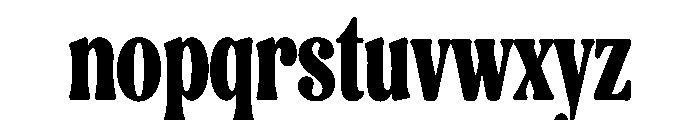 Morvian Font LOWERCASE