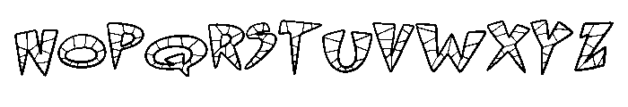 Mosaic Comic By Squeeb  Regular Font UPPERCASE