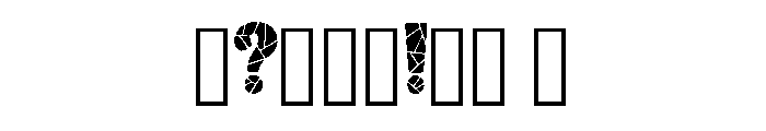 Mosaic Glass Shatter By Regular Font OTHER CHARS