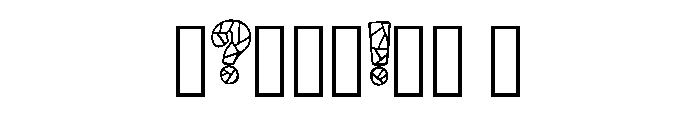 Mosaic Tiles By Squeeb  Regular Font OTHER CHARS