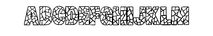 Mosaic Tiles By Squeeb  Regular Font UPPERCASE