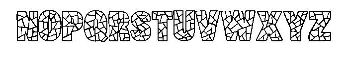 Mosaic Tiles By Squeeb  Regular Font UPPERCASE