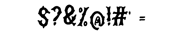 Mosaico Font OTHER CHARS