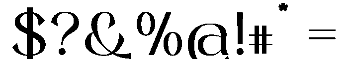 Mosffets Regular Font OTHER CHARS