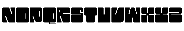 Mosh Cube Regular Font UPPERCASE