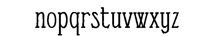 Mosswick Font LOWERCASE