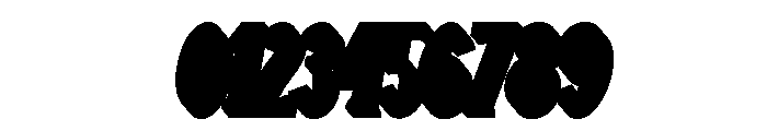 Mosterina Extrude Slant Regular Font OTHER CHARS