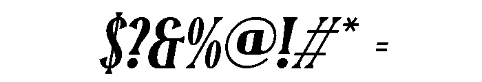 Mosterina Slant Regular Font OTHER CHARS