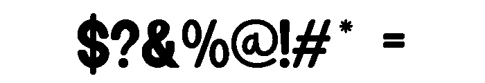 Mostivera Sans Regular Font OTHER CHARS