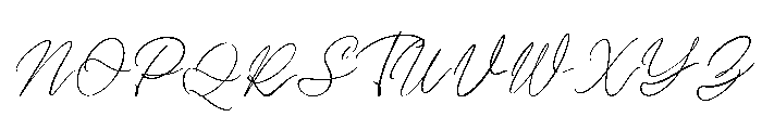 Mostivera Script Regular Font UPPERCASE