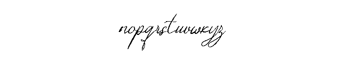 Mostivera Script Regular Font LOWERCASE