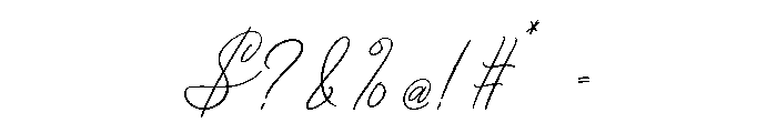 MostiveraScript-Regular Font OTHER CHARS
