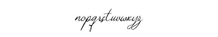 MostiveraScript-Regular Font LOWERCASE