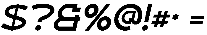 Motage Italic Font OTHER CHARS