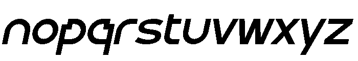 Motage Italic Font LOWERCASE