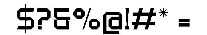 Motech Regular Font OTHER CHARS