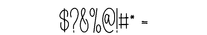 Mother Calligraphy Font OTHER CHARS